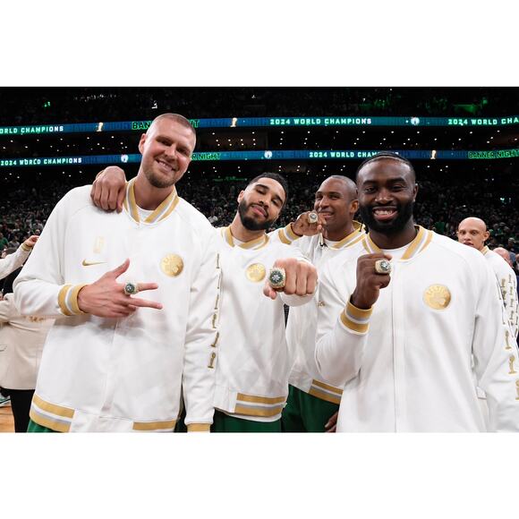 Boston Celtics v New York Knicks 10/22/24 Banner Night Lineup Roster Poster - Picture 11 of 16